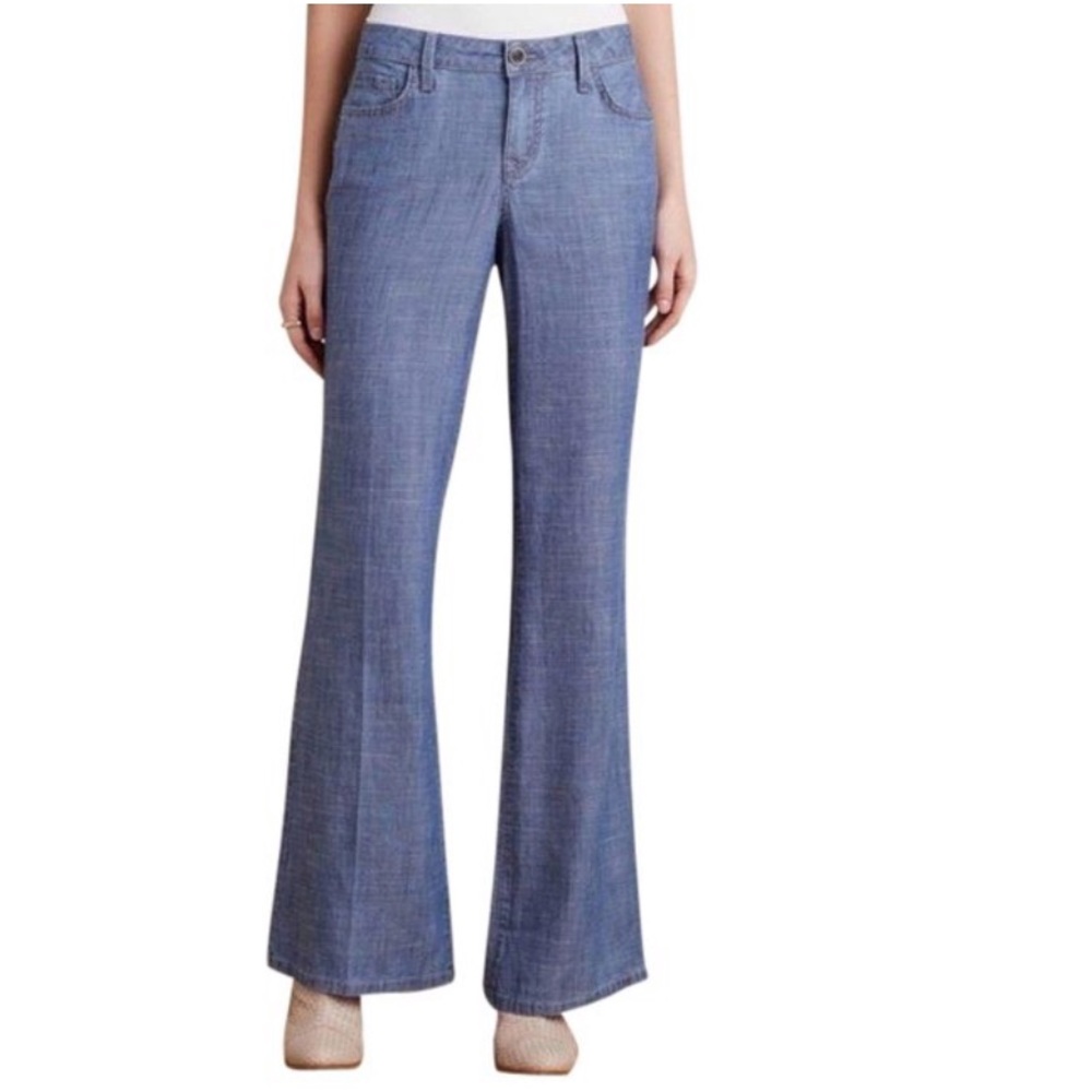 Pilcro and The Letterpress Linen Pants Wide Leg